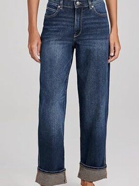 DL1961 Women's Blue Thea Boyfriend Relaxed Tapered Jeans Size 31